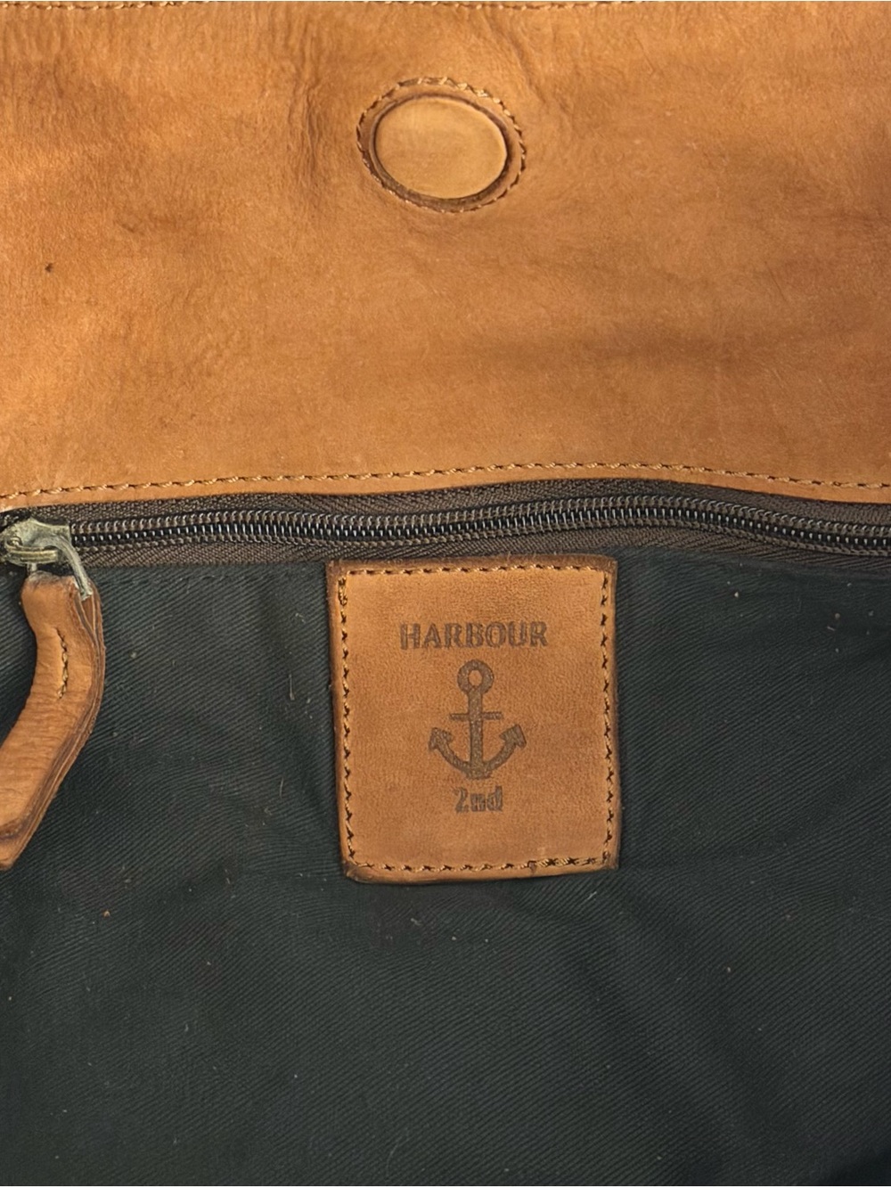 Harbour 2nd Cognac Leather Woven Tote Shopper Bag NWT - Picture 12 of 15